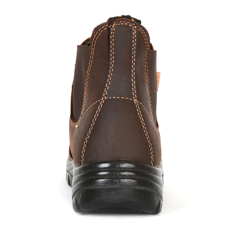 GERONIMO Women's CSA Approved Pull-On Work Boots - Waterproof, Slip-Resistant, Steel Toe for Construction, Warehouse & Outdoor Work