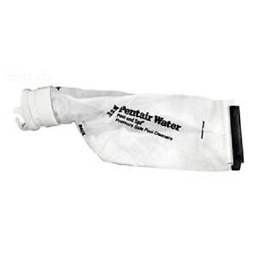 White and Black Letro Fine Mesh Bag Side Pool Cleaner - Durable Pool Maintenance Tool for Leaves and Debris - Perfect for In-Ground and Above-Ground Pools