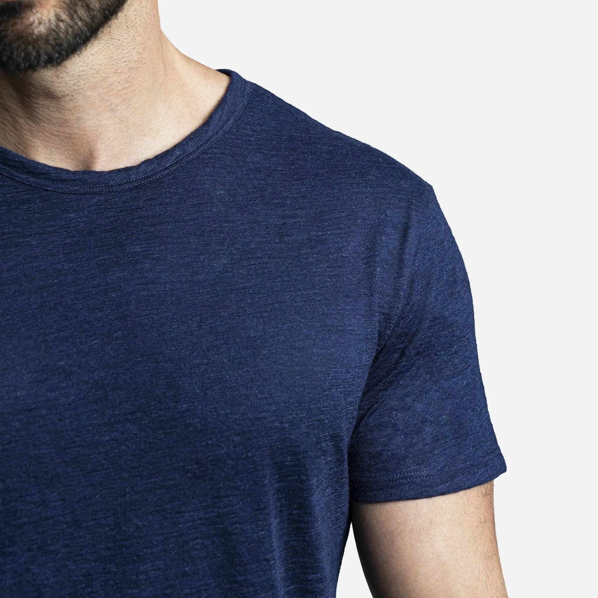 Ultralight Men's Alpaca Wool T-Shirt - 160 GSM Soft Crew Neck Tee for Outdoor Activities & Travel