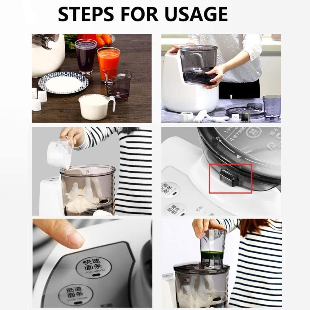 **Electric Pasta Maker Machine - Stainless Steel Automatic Noodle Press with 6 Interchangeable Molds for Homemade Spaghetti, Fettuccine & More - Perfect for Italian Cuisine, Family Dinners & Restaurant Use**