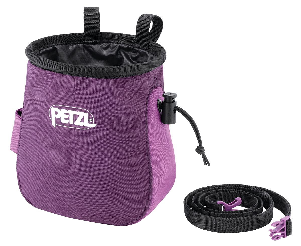 Petzl Saka Large Chalk Bag - Ergonomic Climbing Chalk Holder for Rock Climbing & Bouldering - Perfect for Indoor and Outdoor Training