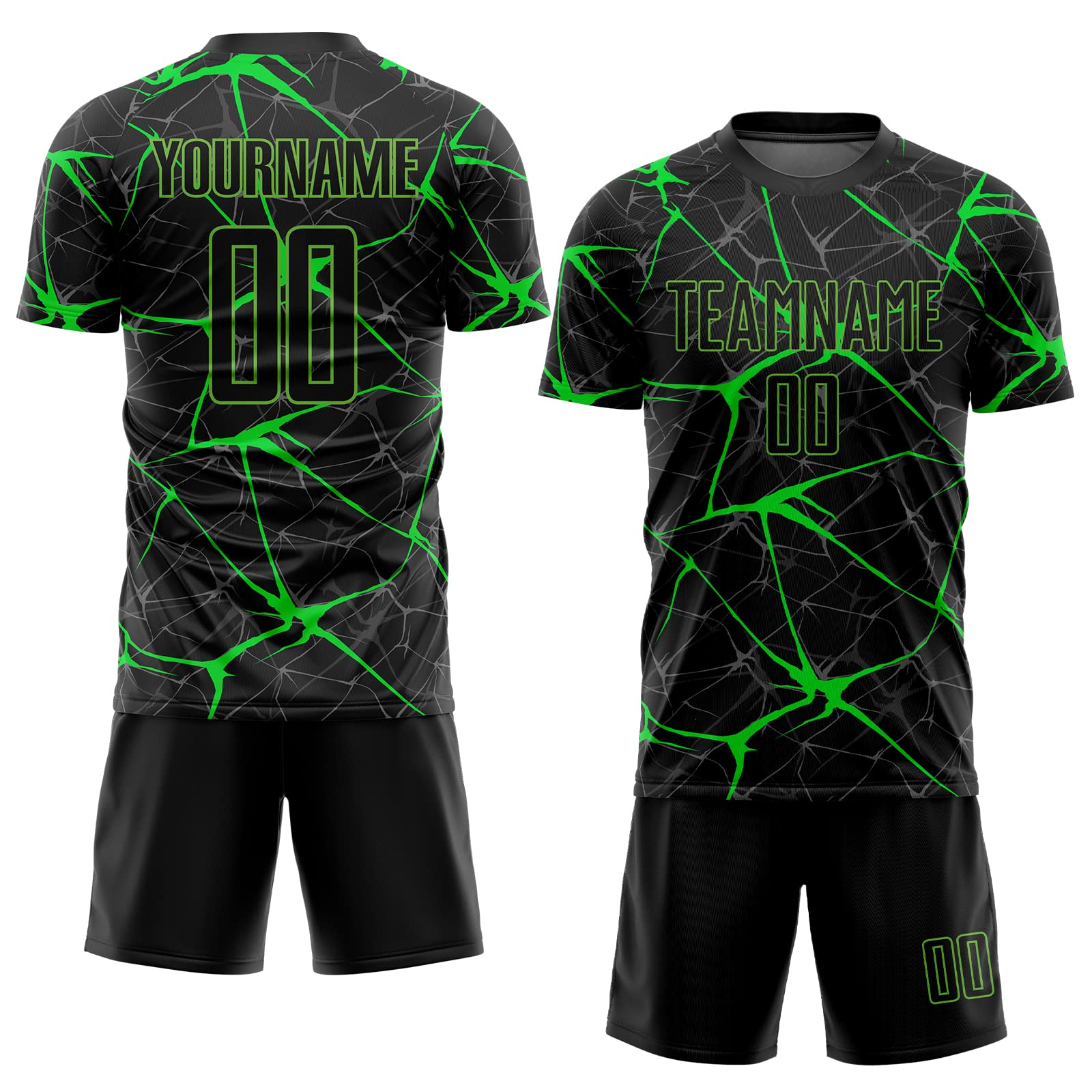 Custom Personalized Soccer Jerseys for Men, Women & Youth - Team Name, Number & Logo Printing - Breathable Soccer Shirts & Shorts Set for Training, Matches & Fan Support