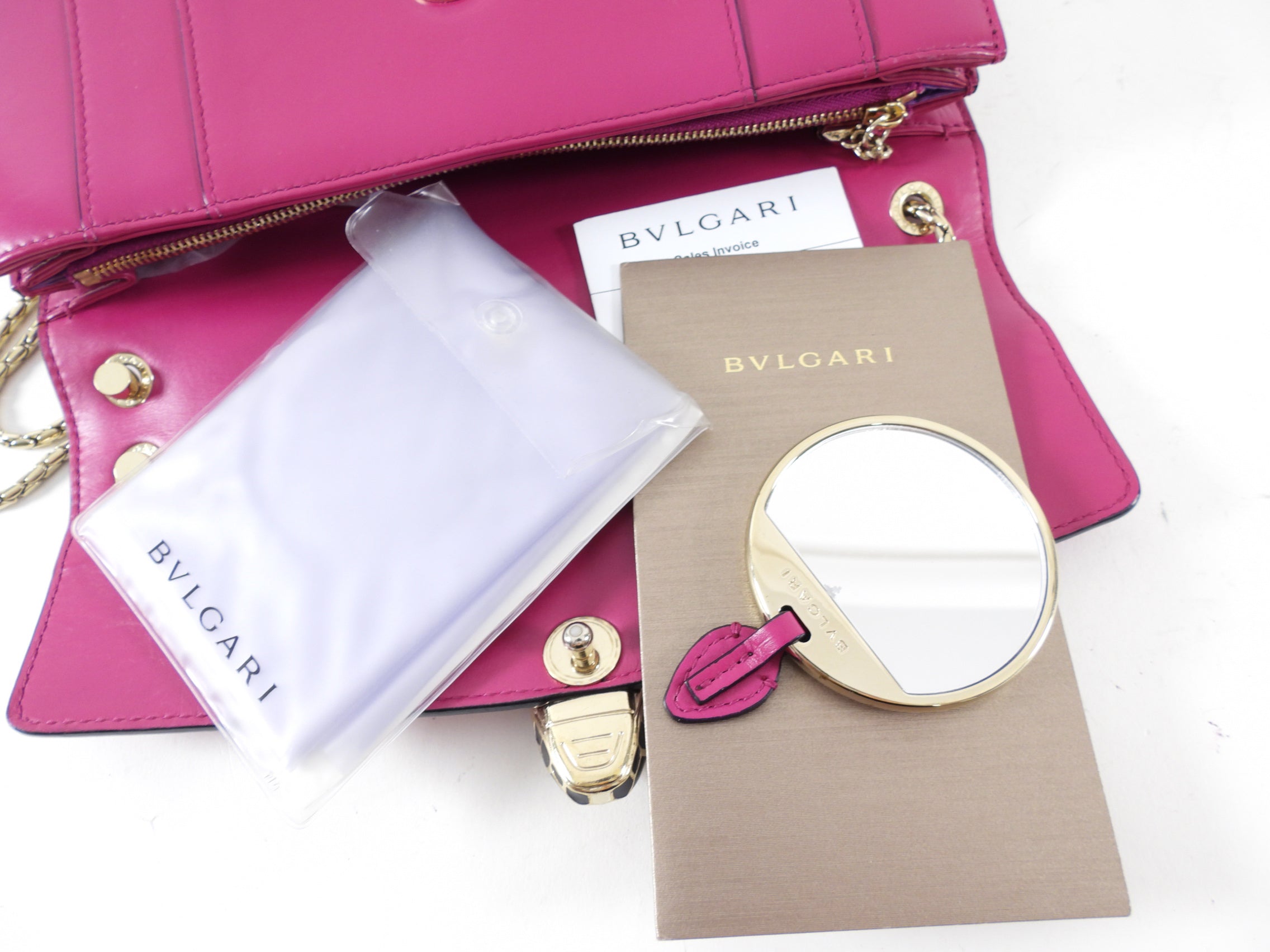 Bvlgari Serpenti Forever Medium Flap Bag in Magenta Fuchsia - Luxury Crossbody Handbag for Women, Perfect for Parties, Date Nights & Special Occasions