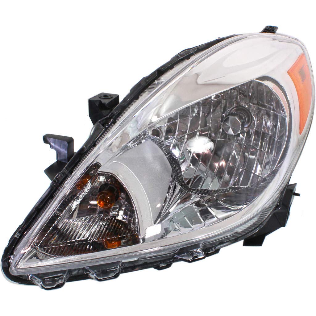 2012-2014 Nissan Versa Driver Side Halogen Headlight Assembly Replacement - Left Passenger Side Compatible with Versa Sedan Models NI2502207 260603AN0B | Perfect for Night Driving & Foggy Conditions