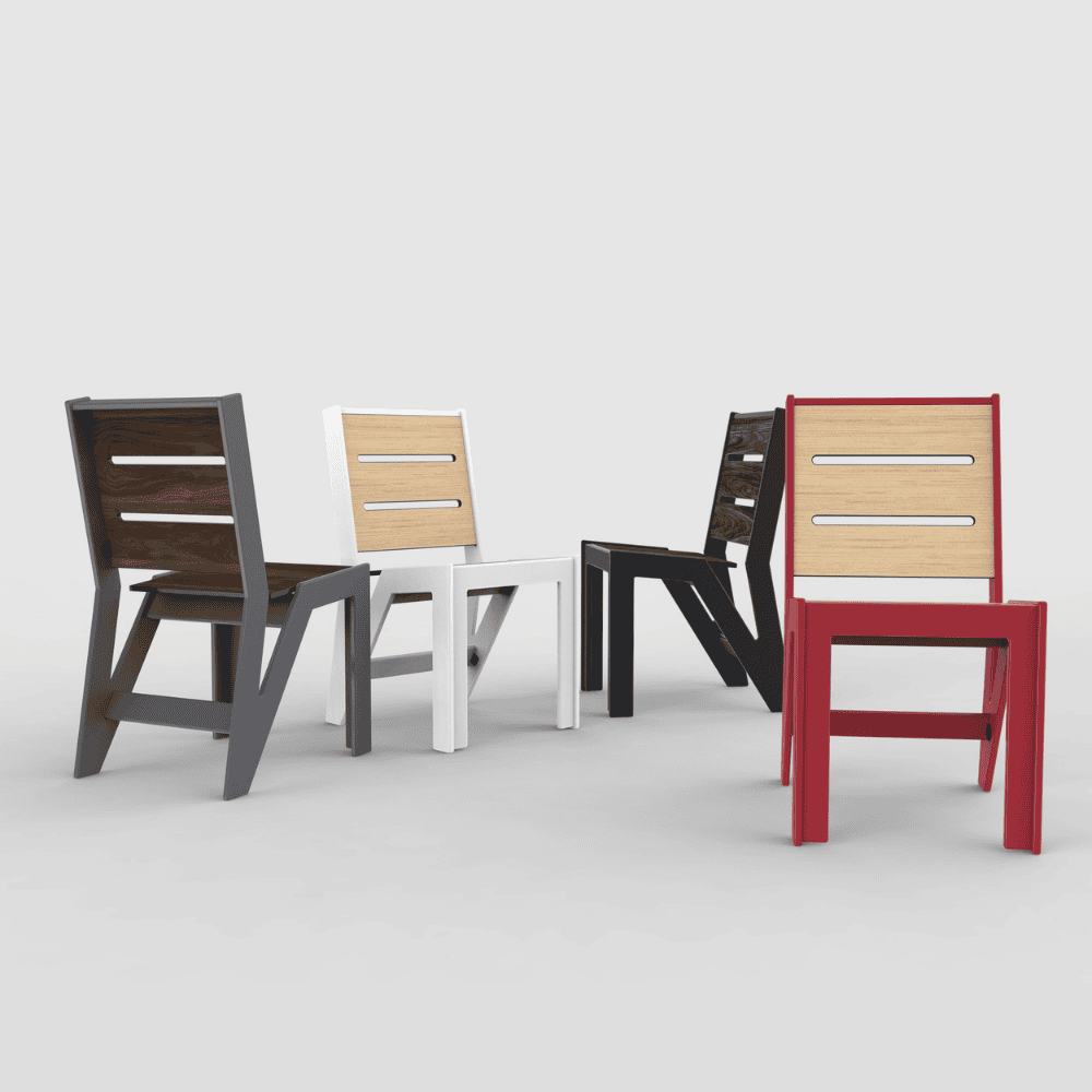 6 Dot Outdoor Dining Chair - Waterproof & Durable Patio Furniture for Backyard, Garden, Poolside - Perfect for BBQs, Picnics & Outdoor Entertaining