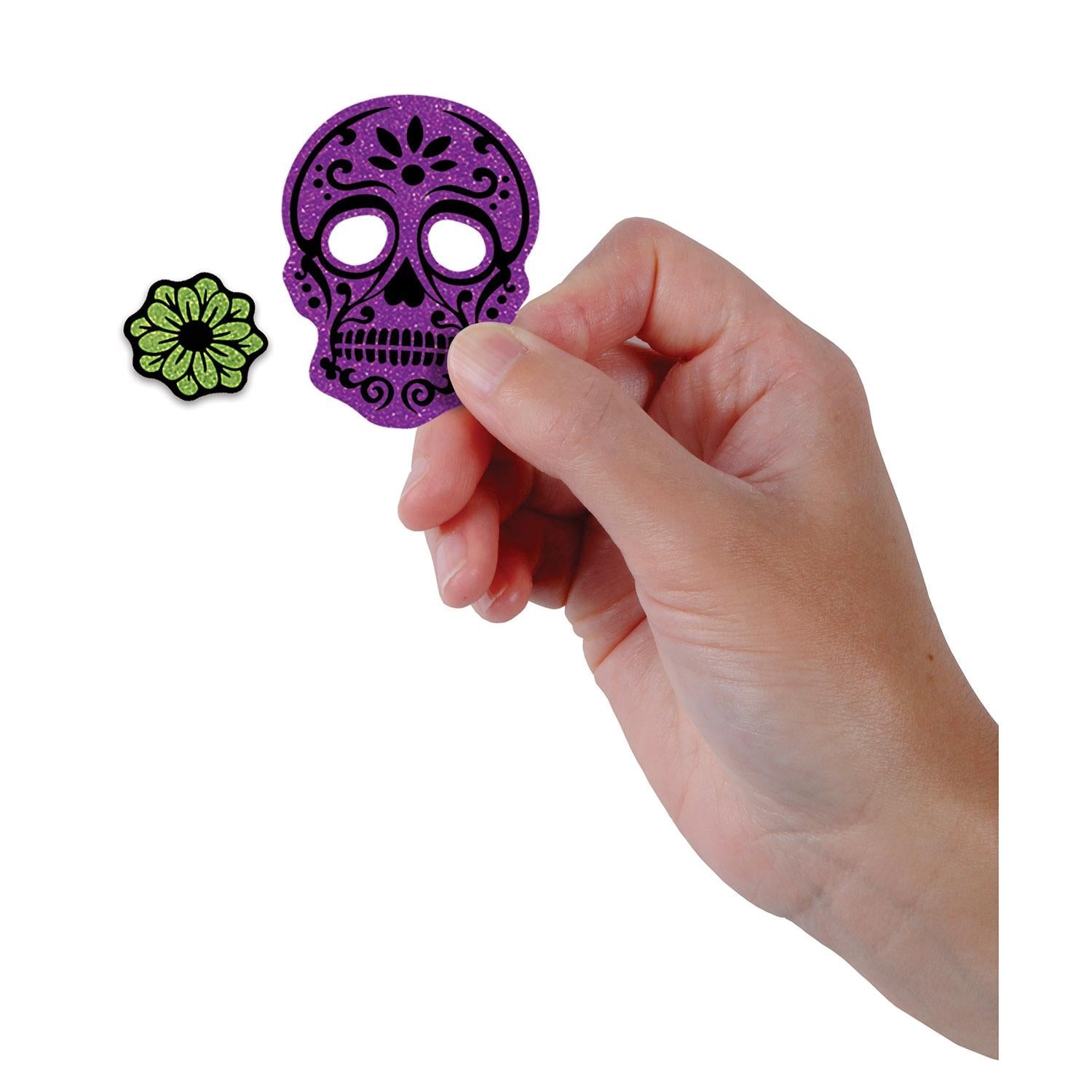 12 Pack Beistle Day of the Dead Deluxe Sparkle Confetti (0.5 Oz/Pkg) - Colorful Party Decorations for Halloween, Dia de los Muertos Celebrations & Festive Events