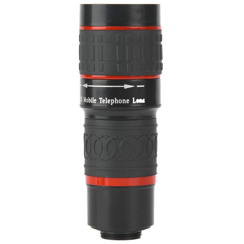 20X Clip-On Zoom Lens for iPhone 11 & Smartphones - Telephoto Attachment Lens with Long Focus for Mobile Photography, Vlogging & Travel - Compatible with Most Phones & Tablets (Black)
