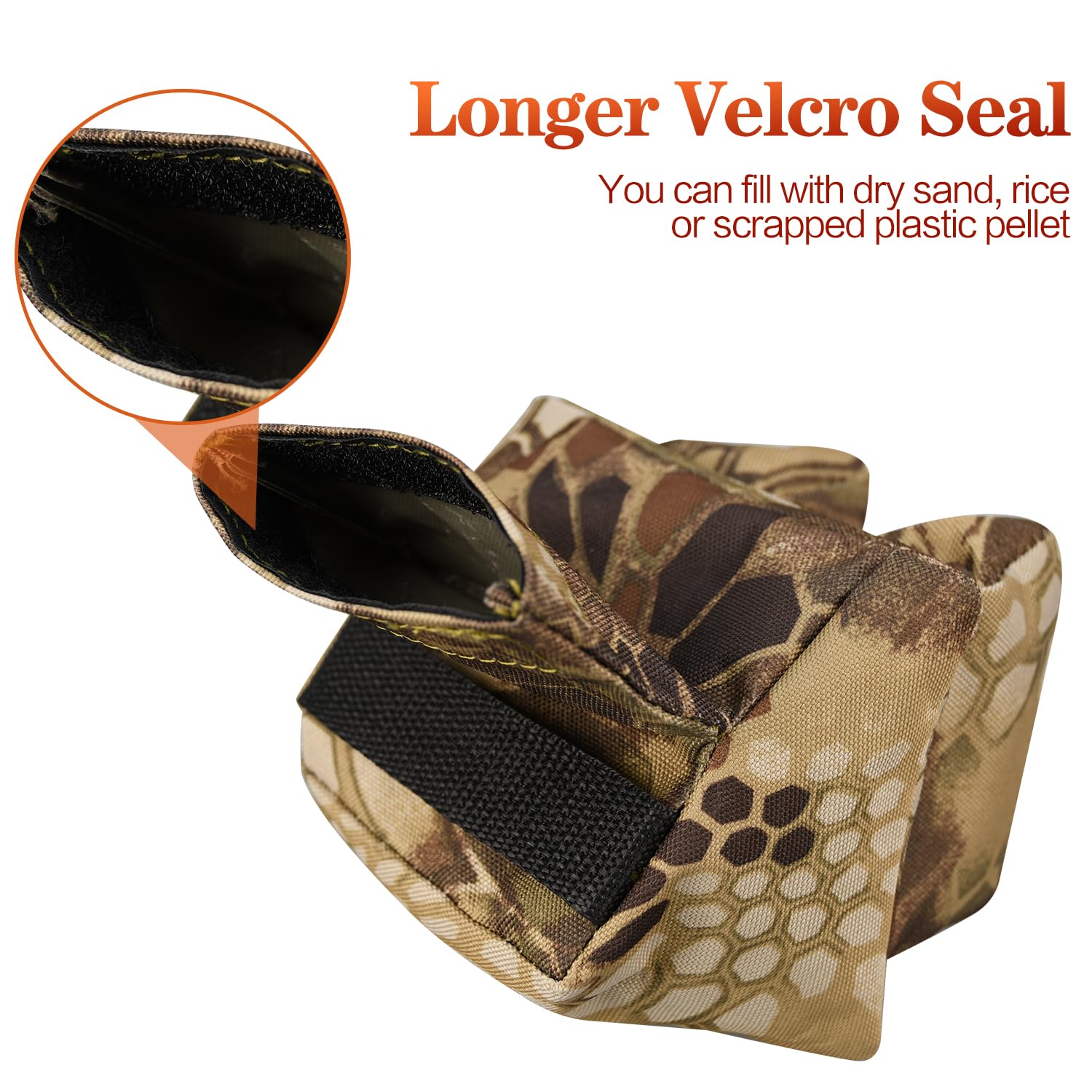 Best Shooting Rest Bags for Rifle Hunting - Front & Rear Support Sandbag Stand Holders with 600D Polyester (Unfilled) - Perfect for Range Practice & Outdoor Hunting
