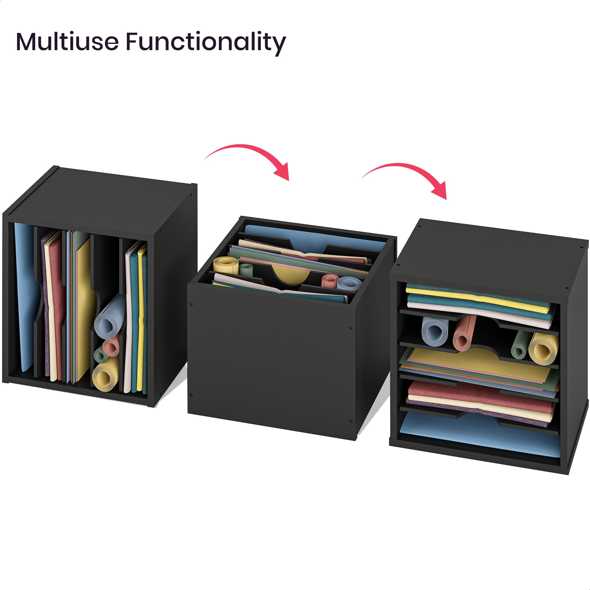 Ballucci 5-Tier Adjustable File Organizer & Paper Sorter - 13.5