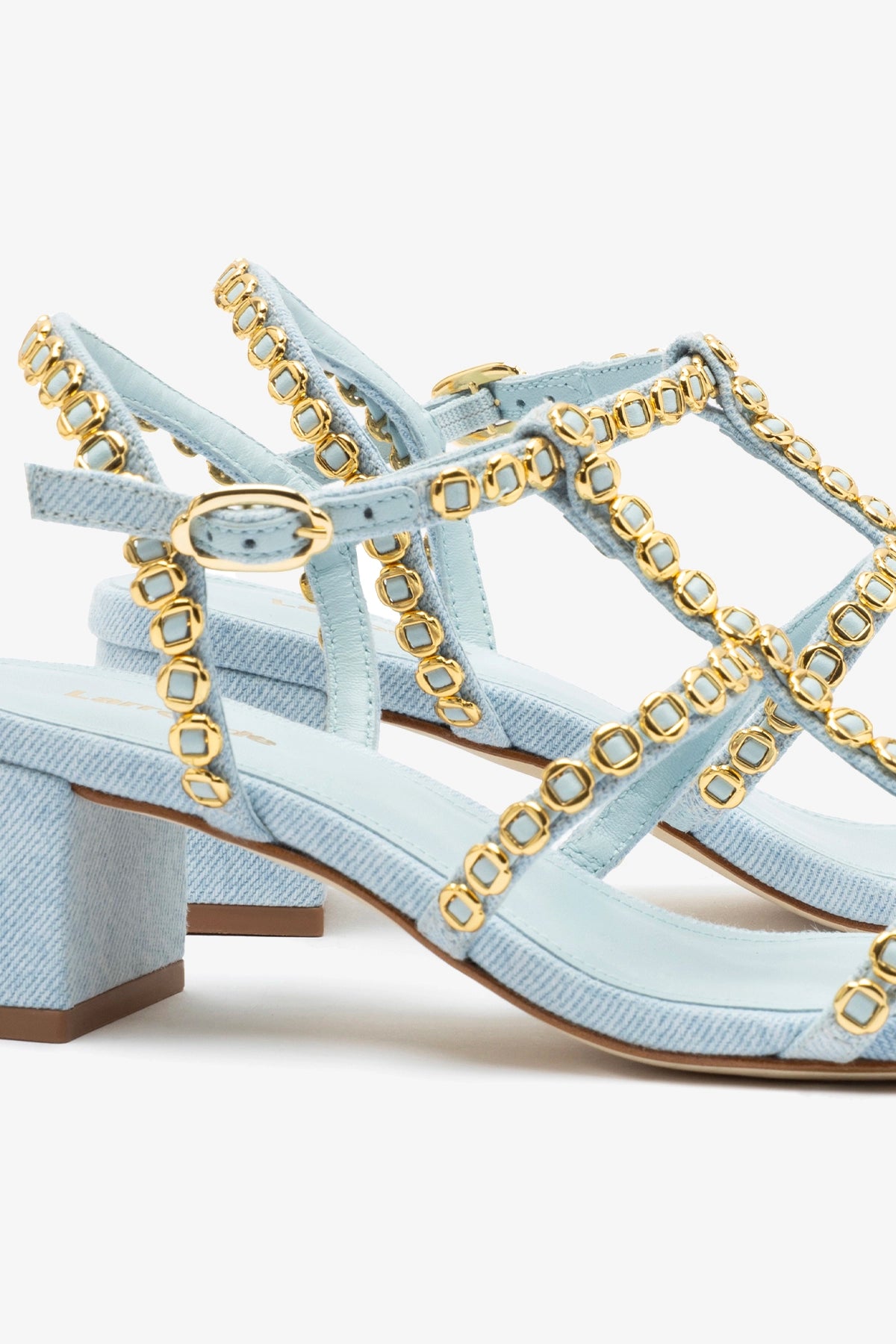 Milanina Block Sandal Women's Shoes - Comfortable Denim Platform Sandals for Summer | Casual Outfit, Beach Vacation & Everyday Wear