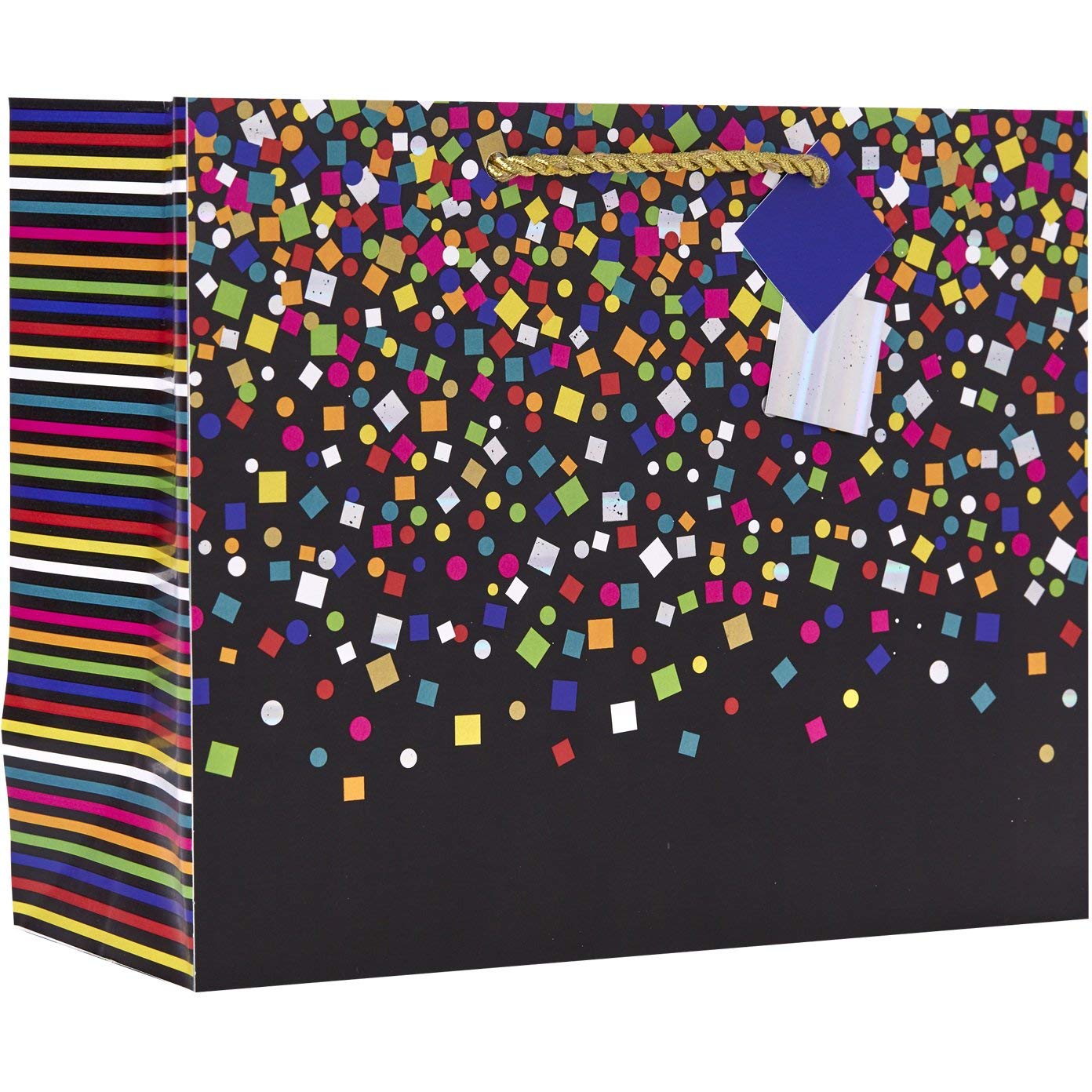 JILLSON & ROBERTS Small Gift Bags with Party Poppers - 12 Pack for Birthday Parties, Baby Showers & Wedding Favors | Premium Kraft Paper Favor Bags for Candy, Treats & Small Gifts