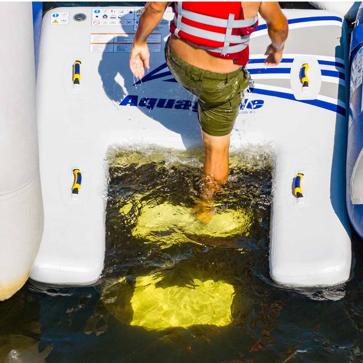 Aquaglide Swimstairs XL - Premium Floating Pool Steps for Easy Entry & Exit - Perfect for Inground Pools, Swim Spas & Water Therapy
