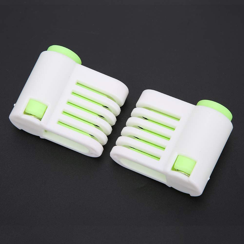 2Pcs Green Bread Slicers - Stainless Steel Cake & Toast Cutting Knife Set with Bread Stratification Guide - Perfect for Home Baking, Sandwich Making, and Kitchen Prep Tools
