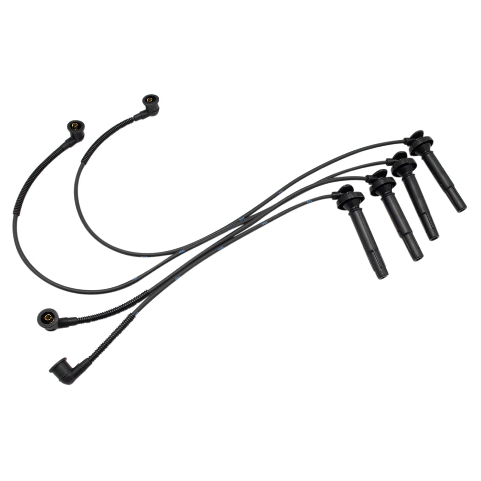 TRQ Ignition Coil & Spark Plug Wire Set - Compatible with 2005-2006 Saab 9-2X, 2005-2008 Subaru Forester, 2005-2010 Impreza, 2005-2009 Legacy Outback - High Performance Replacement Parts for Smooth Engine Start & Acceleration
