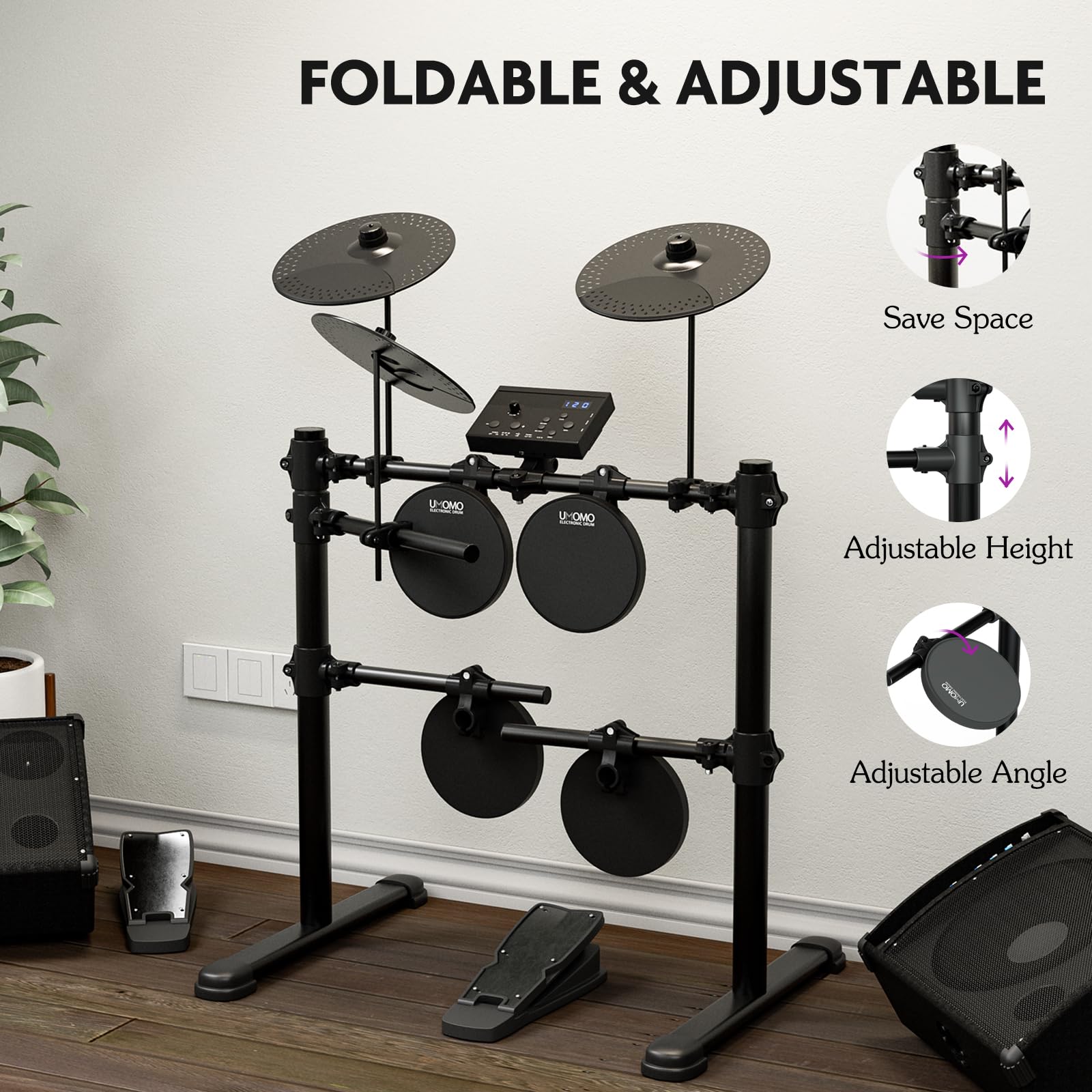 UMOMO Electric Drum Set - 10