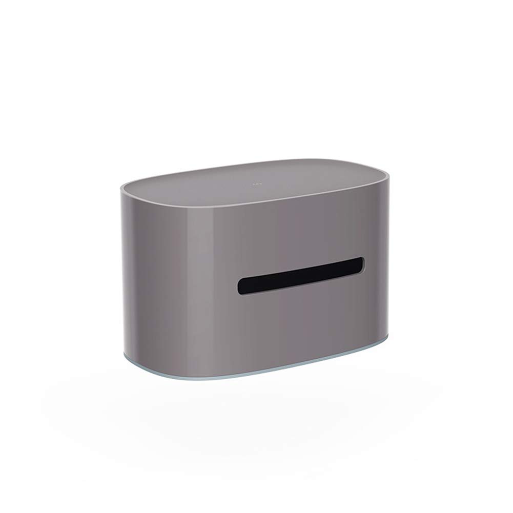 Decorative Heavy Tissue Box Cover - Grey Toilet Paper Holder for Home, Living Room, Bathroom & Office | Desktop Facial Tissue & Napkin Organizer | Perfect for Home Decor & Organization