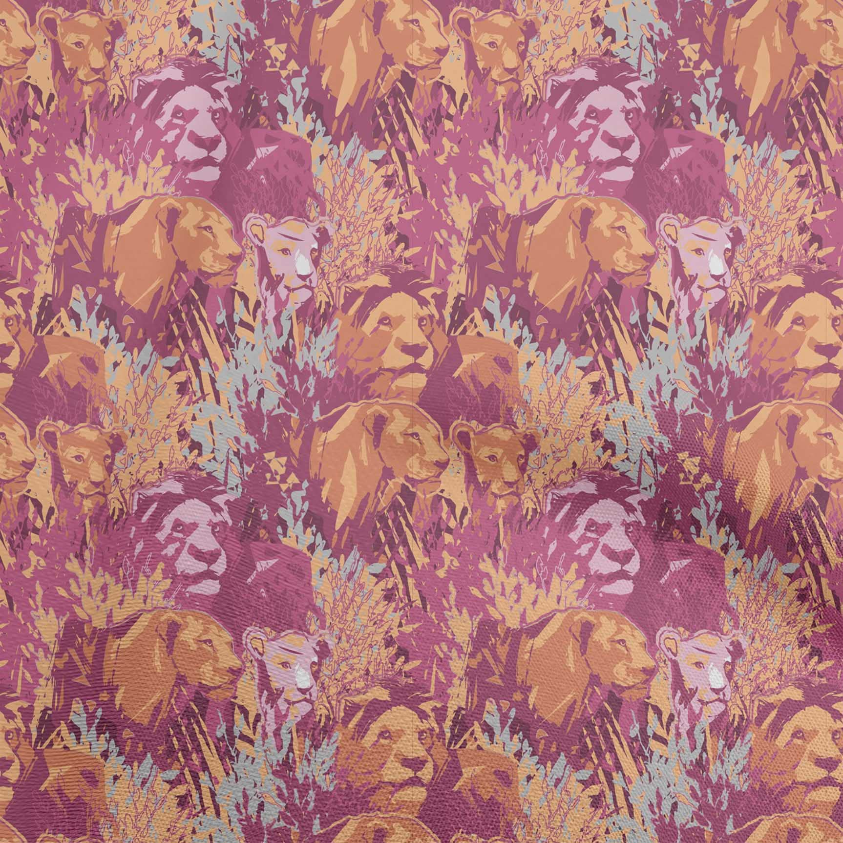 oneOone Viscose Chiffon Pink Abstract Print Fabric by The Yard - 42 Inch Wide Flowy Dress Material for Summer Dresses, Scarves & DIY Fashion Projects
