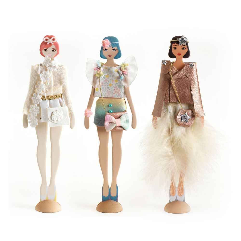 Djeco Fashion By Caroline - Creative Fashion Design Toy for Kids | Pretend Play & Dress Up Fun