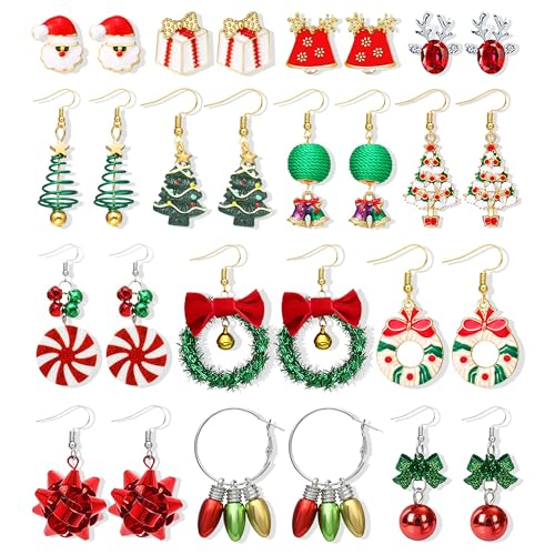 A2：14 pairs christmas earrings
