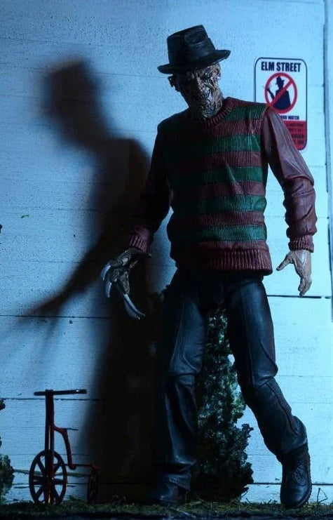 NECA Ultimate Freddy Krueger Action Figure - Nightmare on Elm Street Horror Movie Collectible - Perfect for Halloween Decor & Horror Fan Collections
