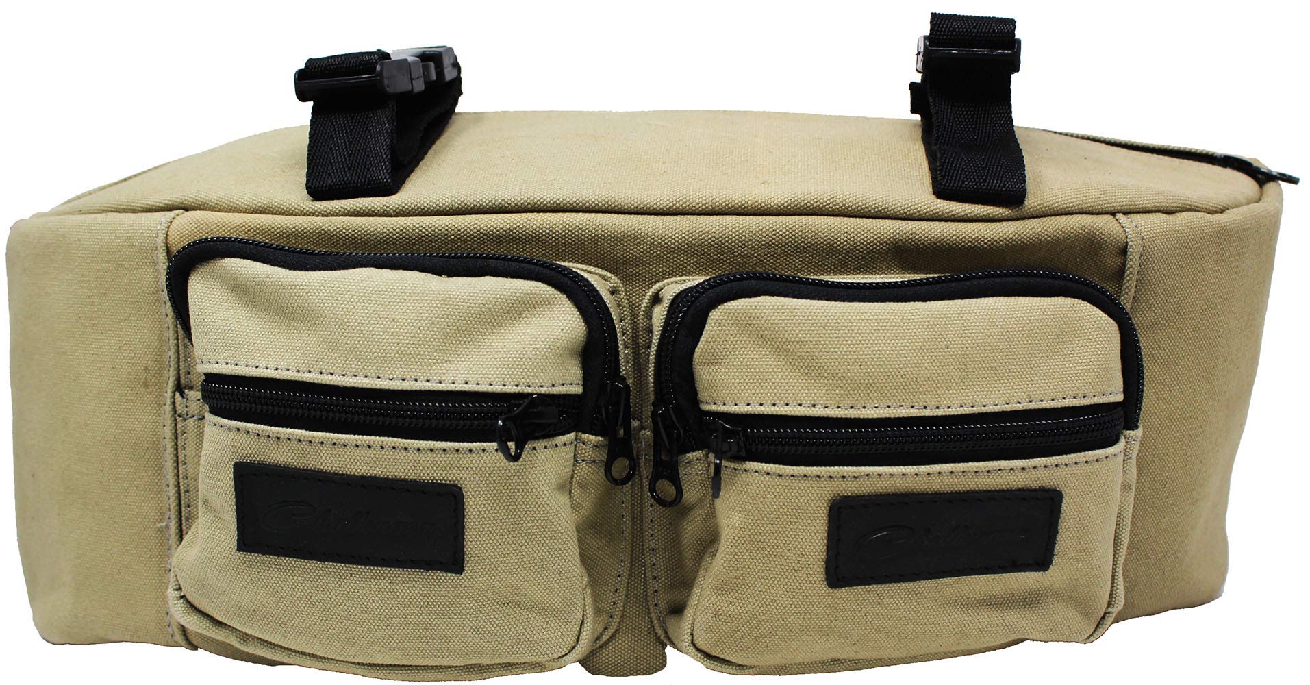 CHALLENGER Western Trail Riding Saddle Bag - Durable Canvas Cantle Pack for Horses (Model 102AA02GR) | Perfect for Long Rides & Outdoor Adventures