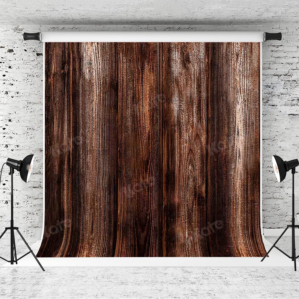 Rustic Wood Backdrop 10x10ft - Photography Studio Props for Vintage Shoots