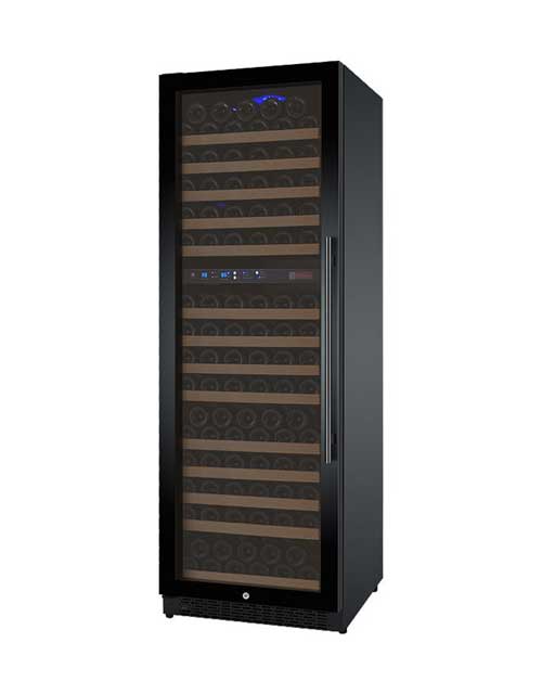 Flexcount 2 Zone 172 Bottle Dual Temperature Wine Cooler Refrigerator - Perfect for Home Bars, Restaurants, and Wine Cellars