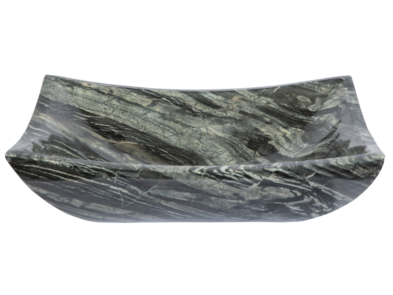 Deep Zen Sink - Handcrafted Wooden Black Marble Bathroom Vessel Sink for Modern & Zen Style Home Decor - Perfect for Spa, Bathroom Vanity, and Luxury Interior Design