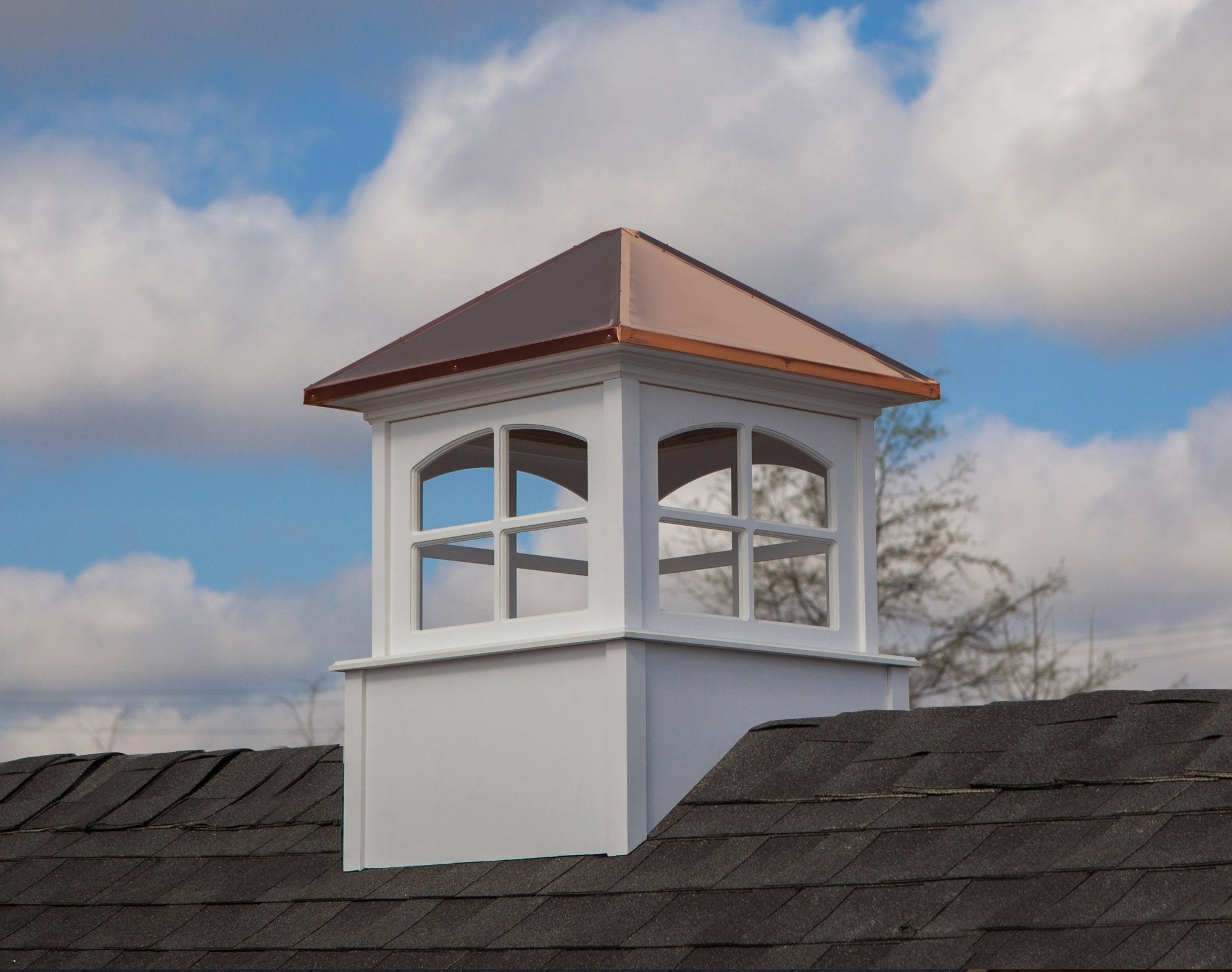 Cheshire Vinyl Cupola - Weatherproof Decorative Roof Dome for Home & Garden - Perfect for Barns, Sheds, and Gazebos