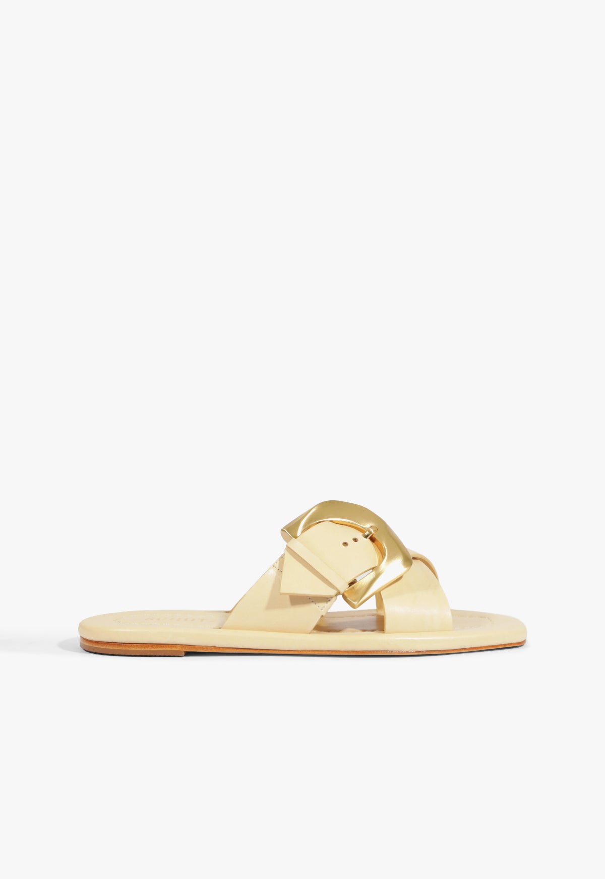 Lois Beige Leather Flat Sandals for Women - Comfortable Casual Summer Shoes for Walking, Travel & Beach Outfits