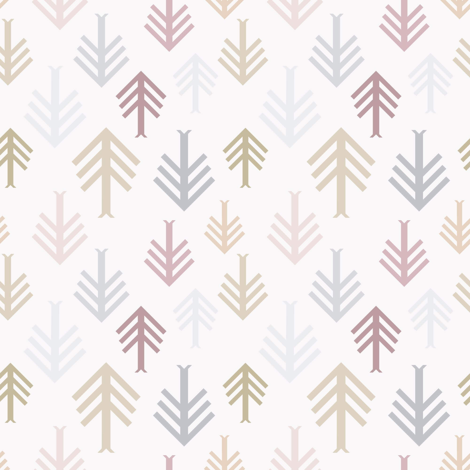 Boho Style Pink and Grey Peel and Stick Removable Wallpaper - Self-Adhesive Decorative Wall Covering for Bedroom, Living Room, Nursery, and Office Decor
