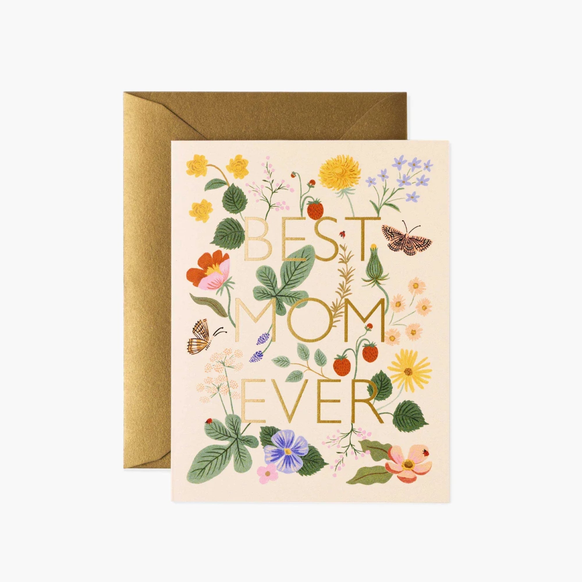 Best Mom Ever Greeting Card - Heartfelt Mother's Day Card for Mom, Wife, Grandma - Perfect for Birthday, Anniversary, Thank You & Special Occasions