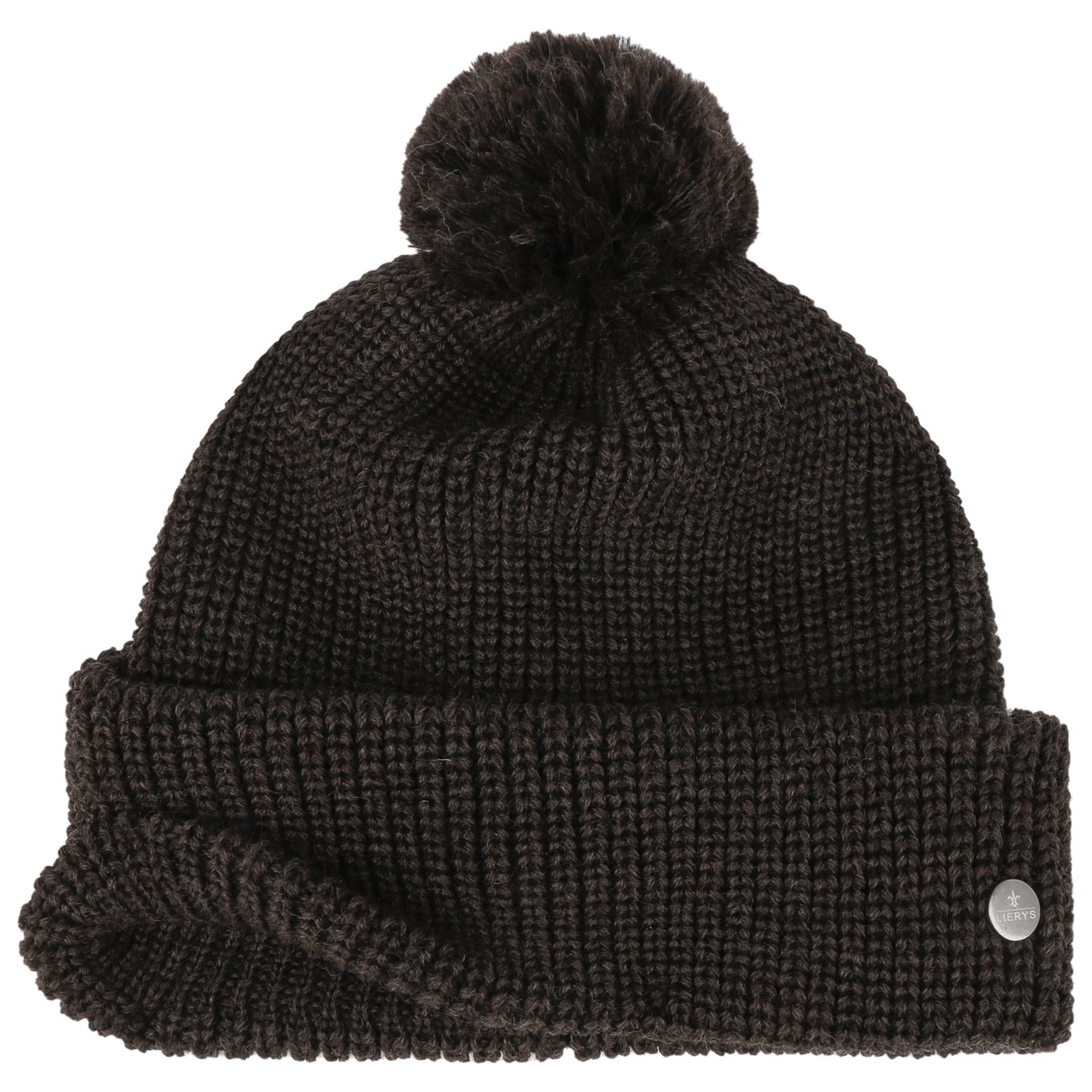Lierys Knit Bobble Hat - Warm Winter Beanie for Men & Women - Cozy Cable Knit Pom Pom Hat for Cold Weather - Perfect for Skiing, Snowboarding & Outdoor Activities