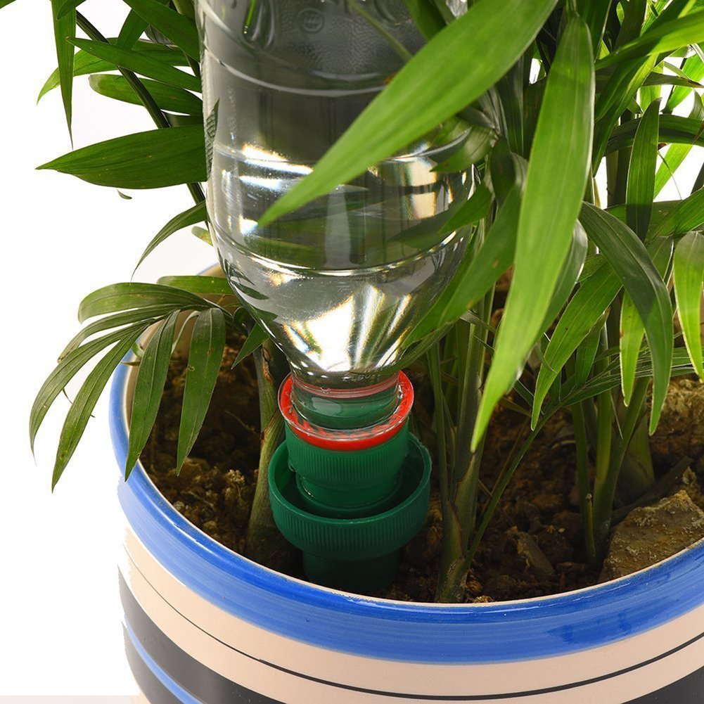 Rely2016 4 Pack Ceramic Plant Watering Spikes - Self Watering System for Indoor & Outdoor Plants | Automatic Slow Release Irrigation for Vacation & Daily Plant Care | Perfect for Home, Garden, Office & Travel Use