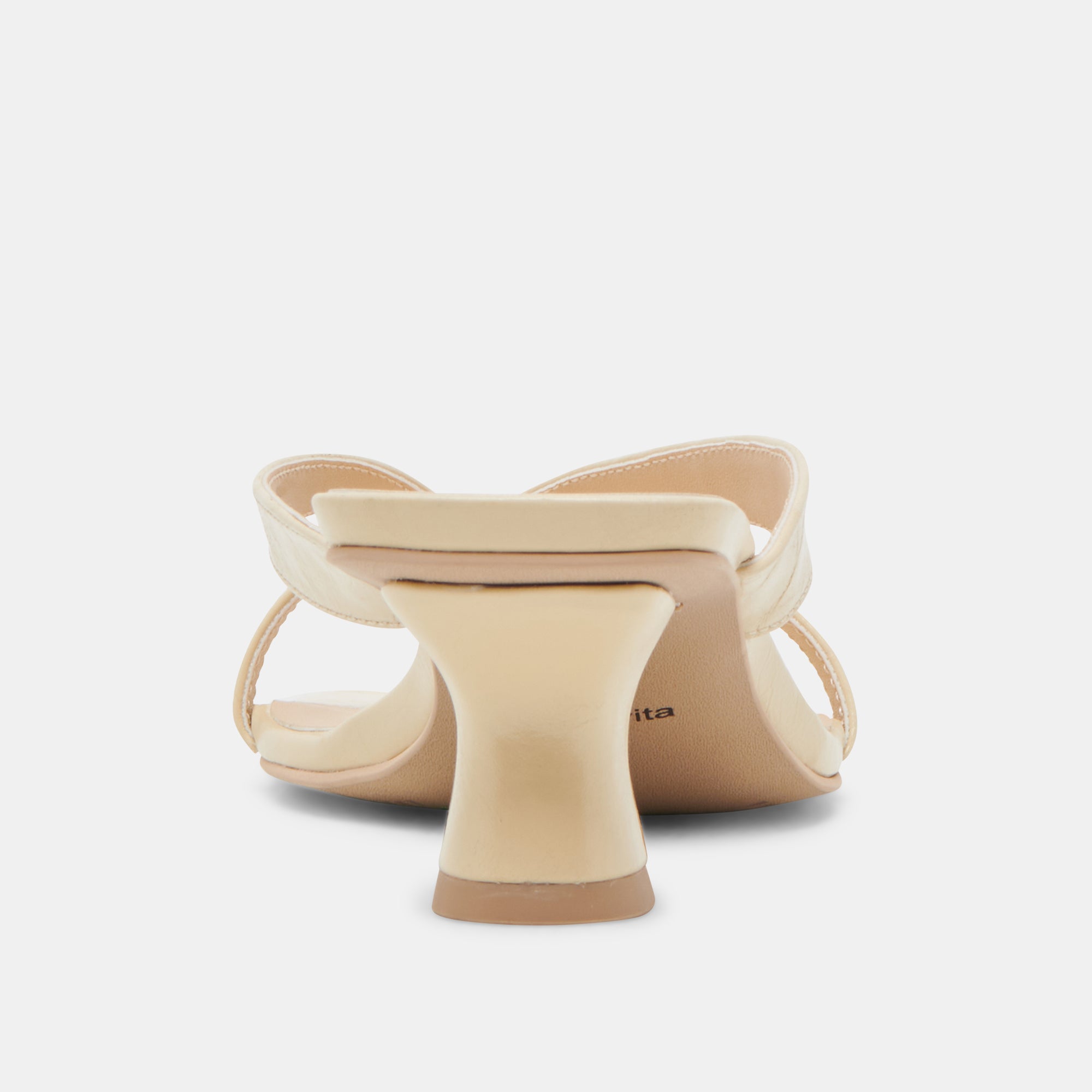 BREVEL Women's Wide Heels - Light Yellow Leather Pumps for Comfort & Style | Perfect for Office, Parties & Weddings