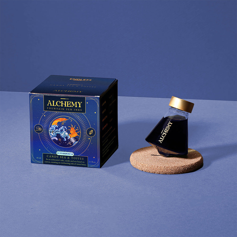 Premium Stardust Shimmer Fountain Pen Ink - Endless Alchemy Collection for Calligraphy & Writing - Perfect for Journals, Letters & Artistic Projects