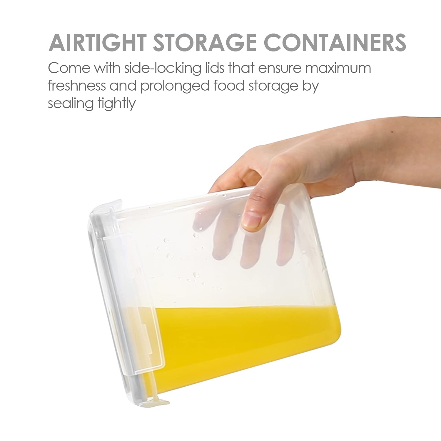Vtopmart 24-Piece Airtight Food Storage Containers Set - BPA-Free Plastic Kitchen Canisters for Cereal, Flour, Sugar & Dry Food - Pantry Organization with Lids & 24 Labels (Gray) - Ideal for Meal Prep, Baking & Kitchen Storage
