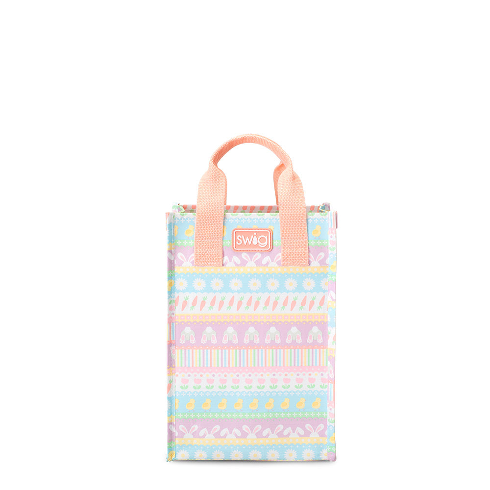 Eco-Friendly Bunny Trail Reusable Grocery Bag - Large Size Tote for Shopping, Picnics & Beach Trips | Sustainable Cotton Carry All with Long Handles