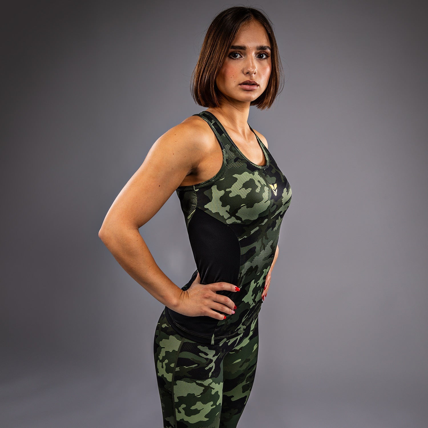 Venum x Sophia Rose Women's Tank Top - Forest Camo Print Workout Shirt for Gym, Yoga & Running | Lightweight & Breathable Activewear