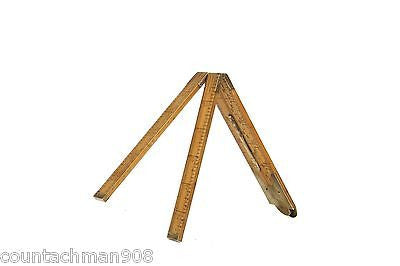 Lufkin 863L Folding Rule with Protractor & Level - Precision Architect Inclinometer for Woodworking, Construction & DIY Projects