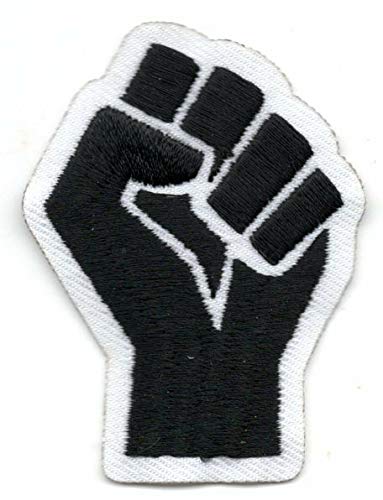 BLACK FIST Iron On Patch - Rasta Africa Flag Embroidered Badge for Jackets, Bags & DIY Crafts - Perfect for African Pride, Reggae Fans & Protest Fashion