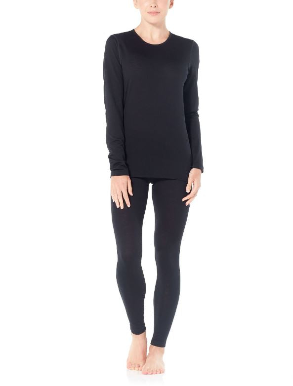 Icebreaker 200 Oasis LS Crewe Women's Long Sleeve Merino Wool Base Layer - Perfect for Hiking, Skiing & Cold Weather Outdoor Activities