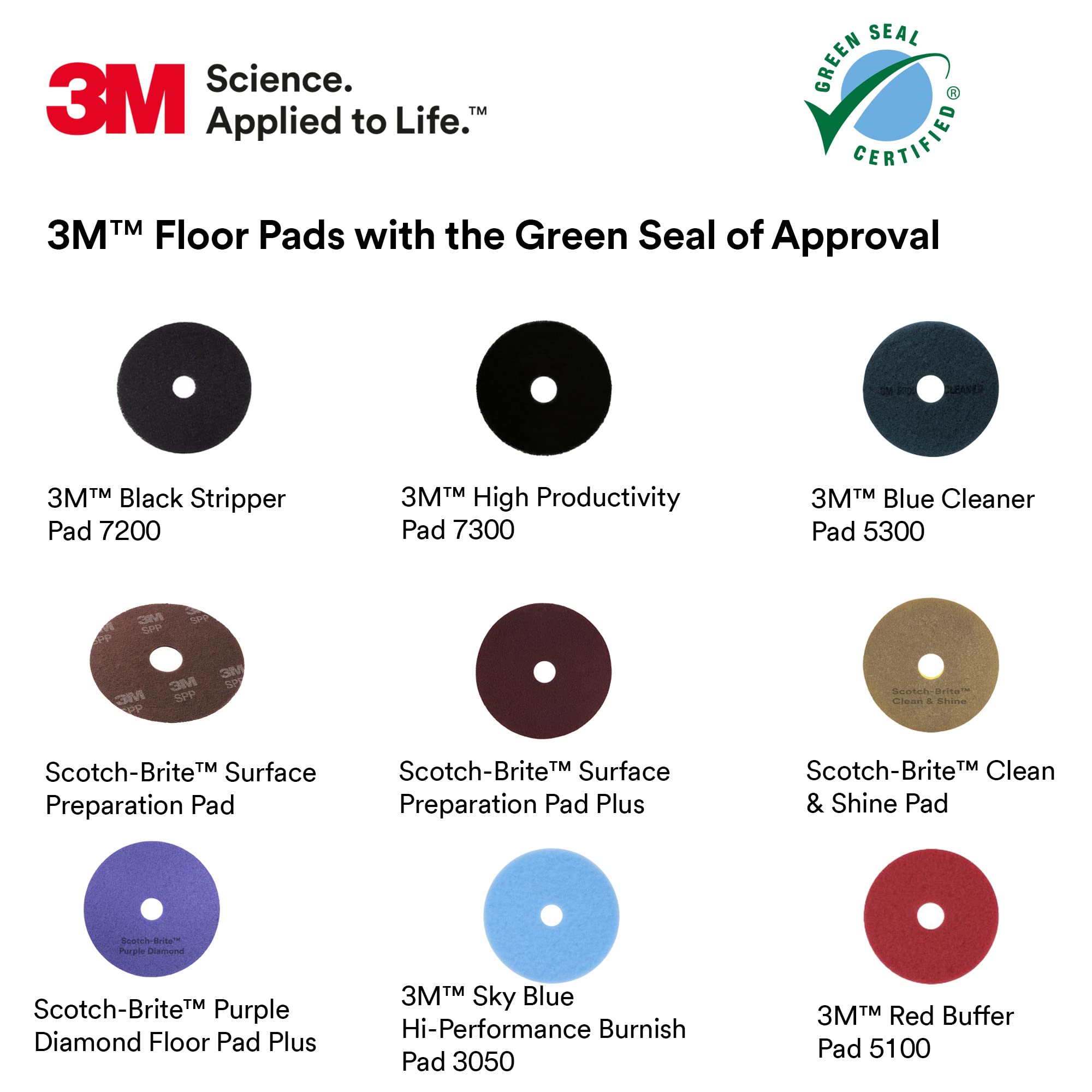 3M Blue Cleaner Pad 5300 - 28