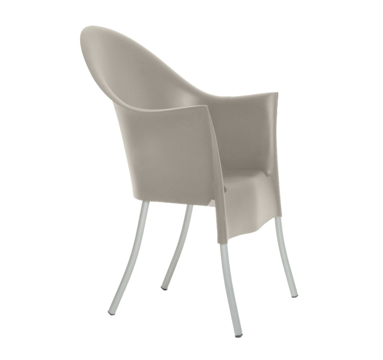 Driade Lord Yo Stackable Armchair - Modern Indoor/Outdoor Chair for Living Room, Patio, or Office - Space-Saving Design
