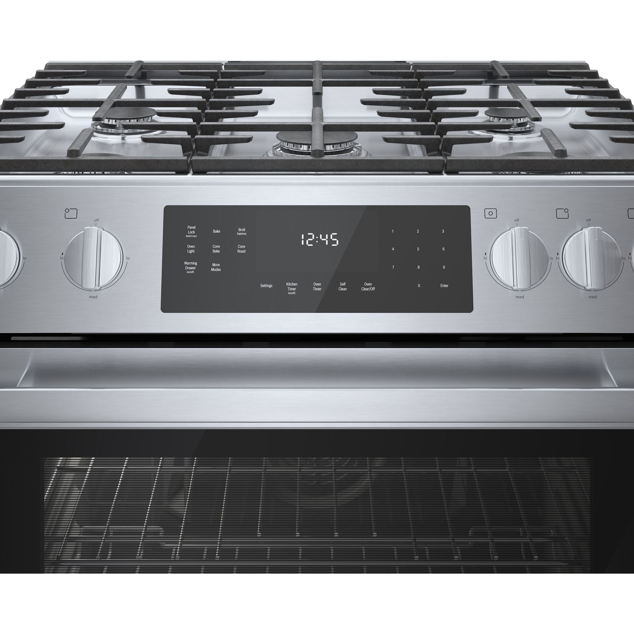 Bosch 30 Inch Slide-In Gas Range (HGI8056UC) - Stainless Steel, 5 Burners, Convection Oven - Perfect for Modern Kitchens & Professional Cooking
