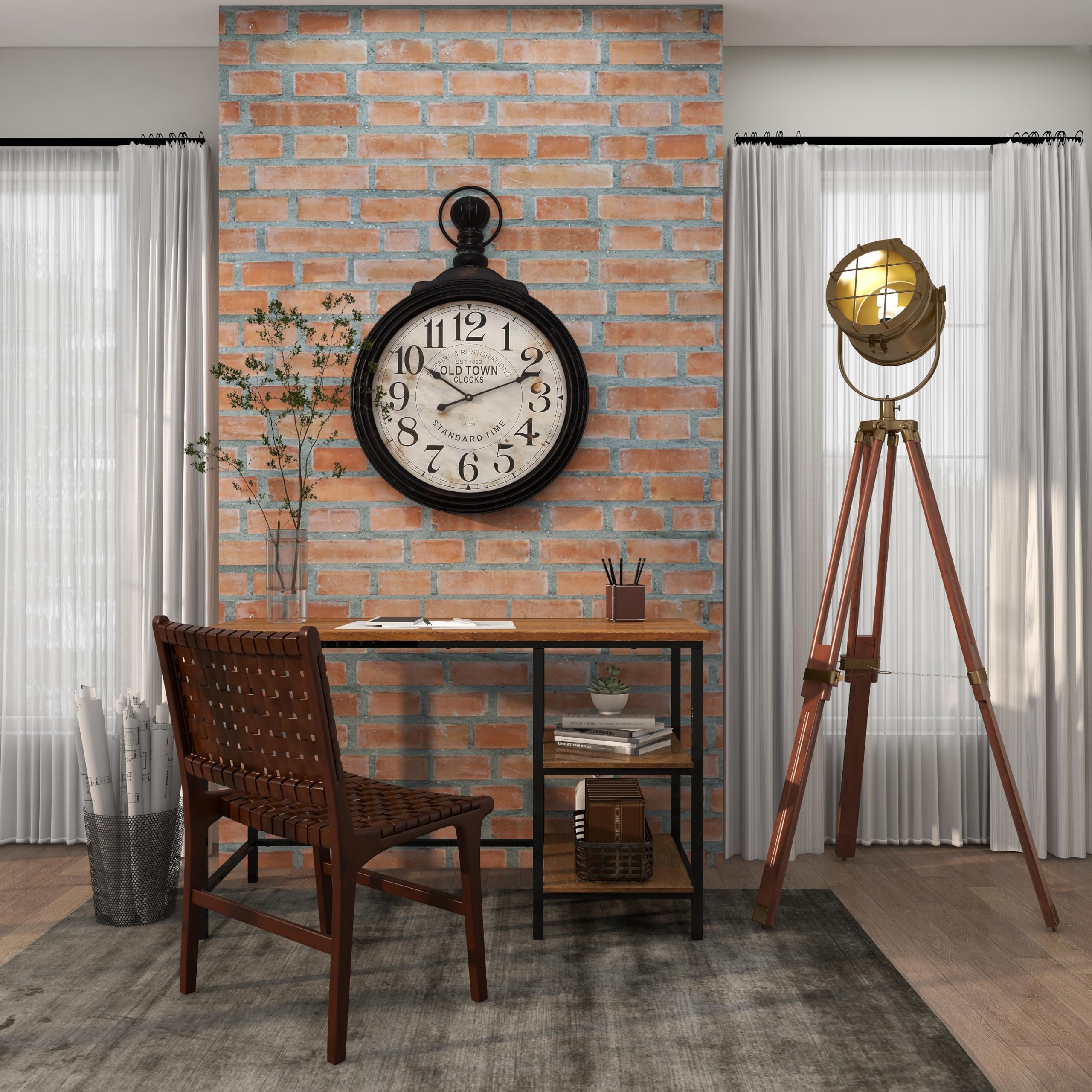 Deco 79 Modern Wood Floor Lamp - 71