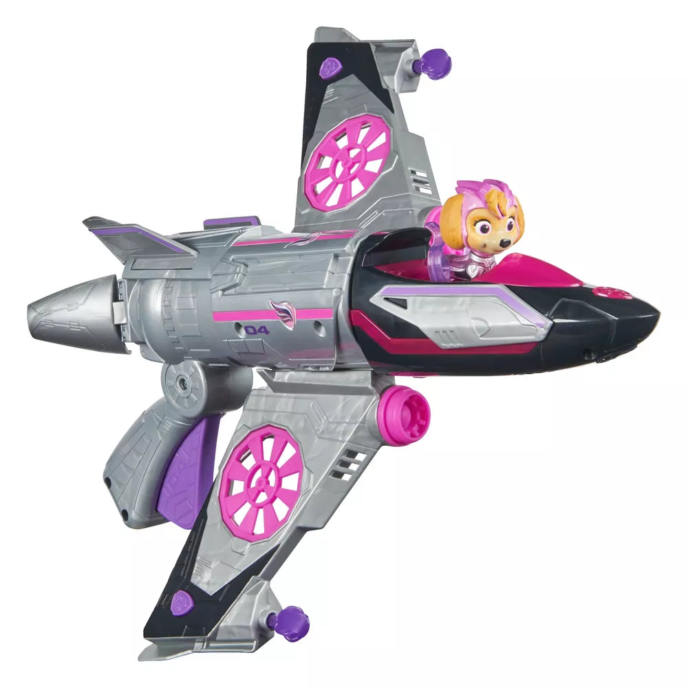 PAW PATROL The Mighty Movie Skye Feature Jet - Official Kids Toy Airplane with Lights & Sounds - Perfect for Birthday Gifts & Adventure Playtime