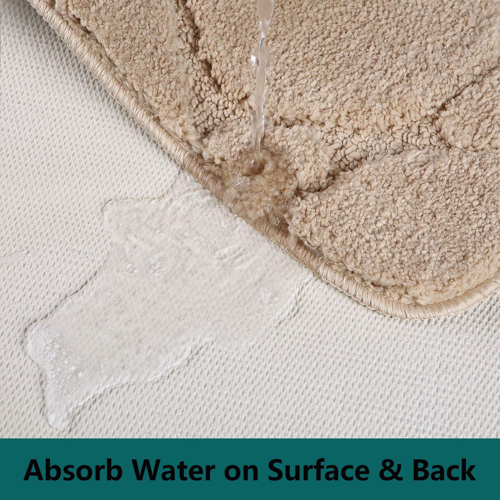 Premium M12 Ultra Soft Water Absorbent Microfiber Bath Mat - Non-Slip Shower Rug for Bathroom, Kitchen, Laundry & Bedroom - Machine Washable & Quick-Dry - Perfect for Wet Floors, Doorways & Spa-Like Bathrooms