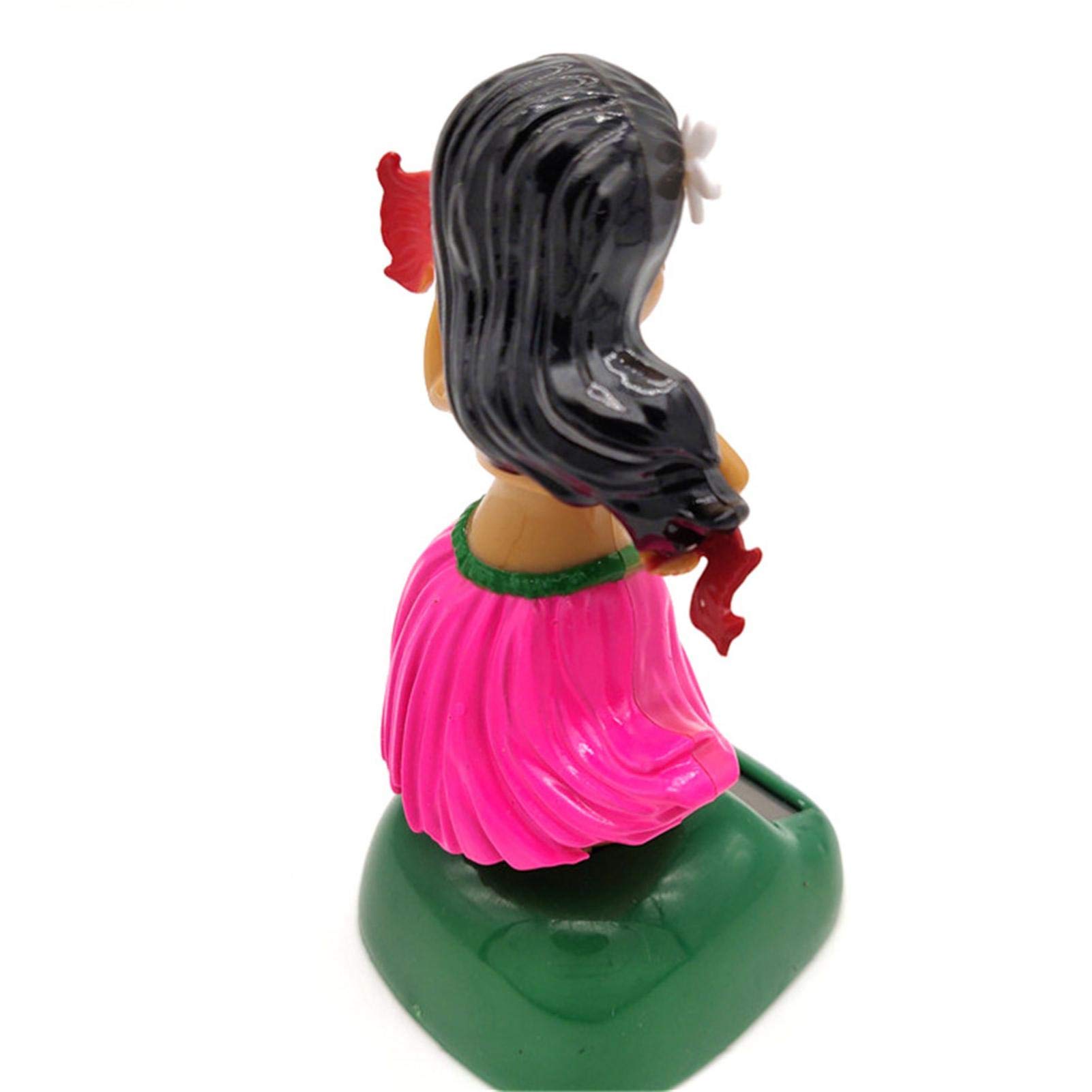 Solar Powered Dancing Hawaiian Girl Figurine - Shaking & Swinging Solar Toy for Car Dashboard, Home Decor, Office Desk - Fun Gift for Kids & Adults - Perfect for Car Windowsill, Party Decorations & Relaxing Moments