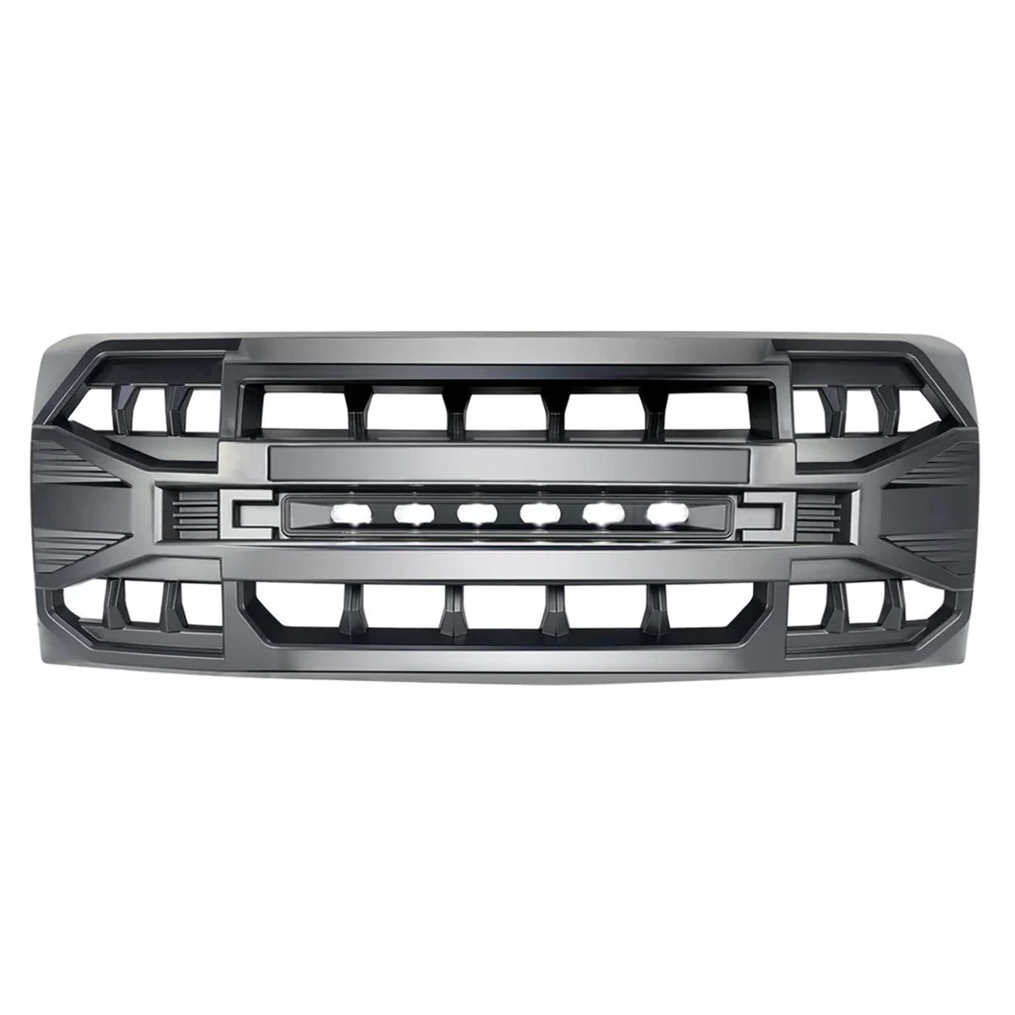 2009-2014 Ford F150 Front Grille Replacement - Matte Black Off-Road Style with LED Lights | Durable Aftermarket Grill Upgrade for Truck Accessories & Off-Road Adventures